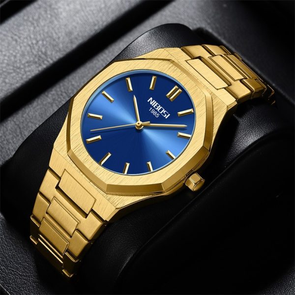 Simple Gold Men's Watch Student Quartz Watch - Image 4