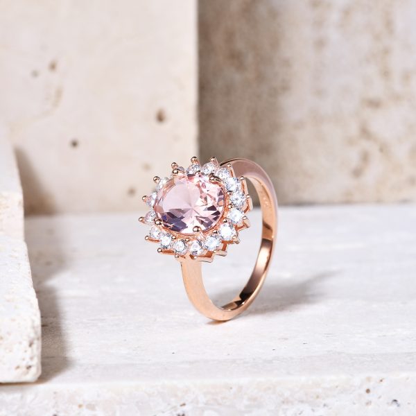 Women's Fashion Simple Ring Inlaid With Gem - Image 2