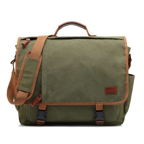 Men's Canvas Waterproof Large Capacity Shoulder Bag - Image 6