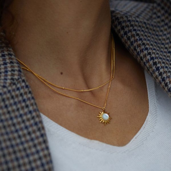 Whole Body 925 Silver Natural White Shell Necklace Light - Image 3