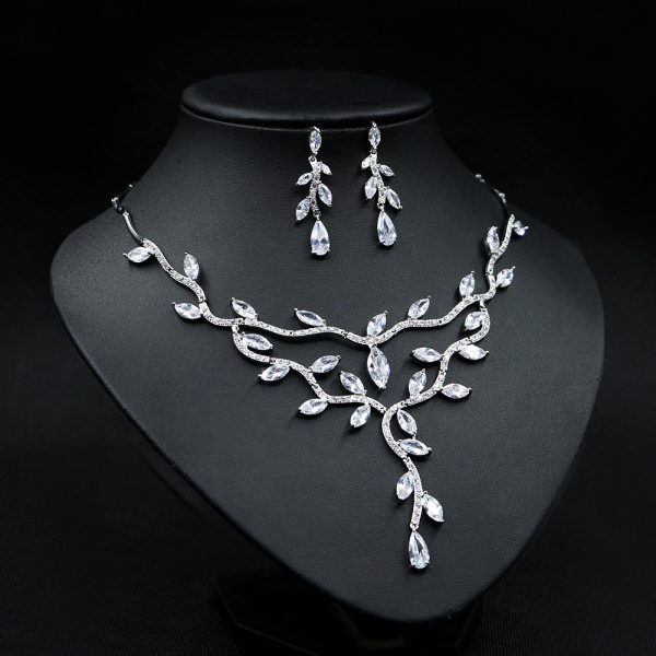 Zircon Necklace Bride Set In Europe And America - Image 5