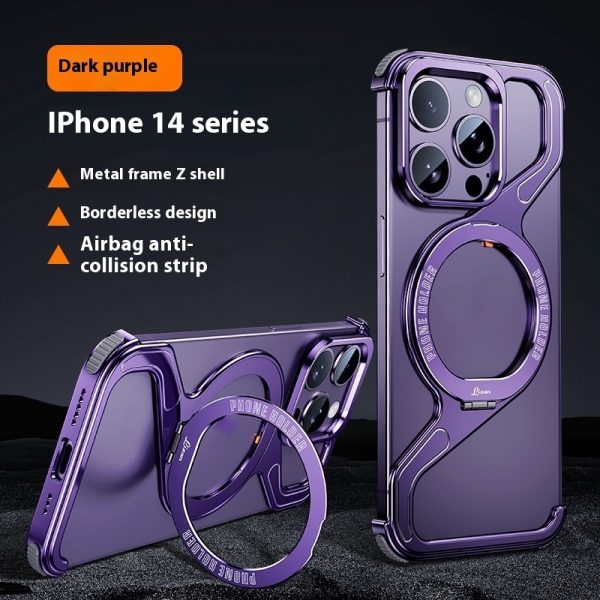 Z-type Metal Bracket Magnetic Phone Case - Image 5
