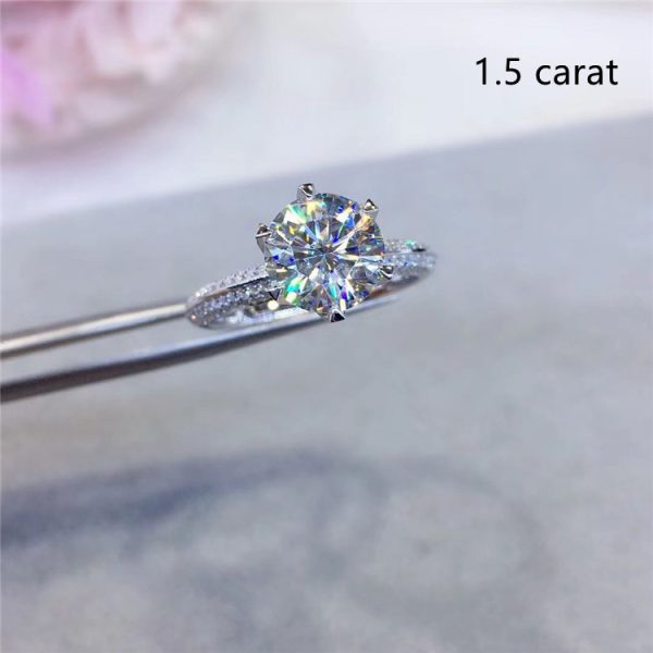 Half Of The Country Moissanite Diamond Ring Fidelity - Image 4