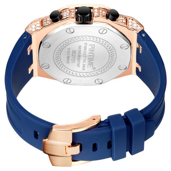 Vintage Personality Diamond-studded Large Dial Chronograph Function - Image 2