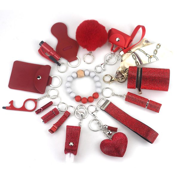 Diving Fabric Self-defense Alarm Keychain - Image 3