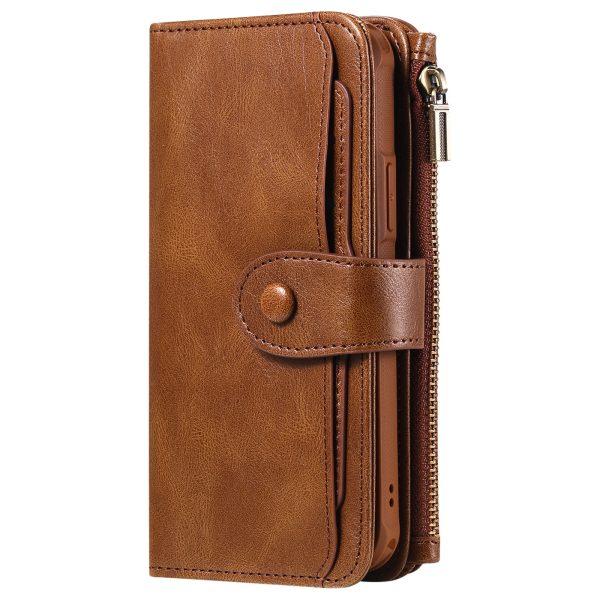 Applicable To 16 Mobile Phone Leather Case Retro Multi-function Card Wallet Split Magnetic Anti-fall Shell - Image 8