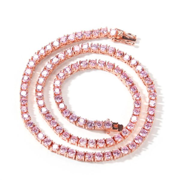 Zircon Row Necklace Versatile Tennis Chain - Image 3