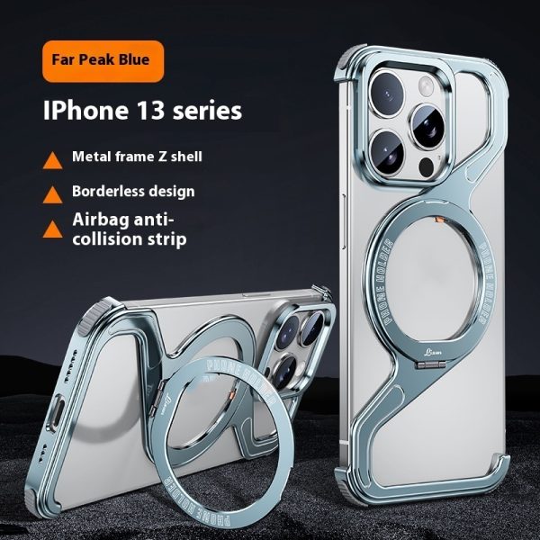 Z-type Metal Bracket Magnetic Phone Case - Image 7