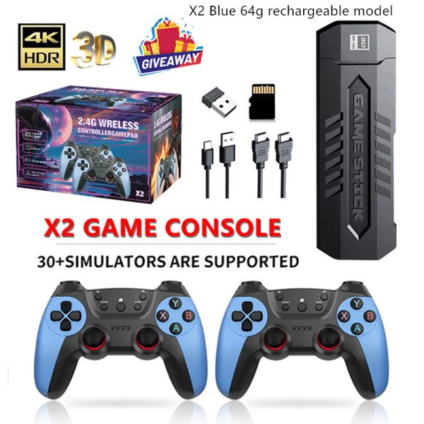 X2 Blue Game Console 4K Double Connection Battle Wireless - Image 2