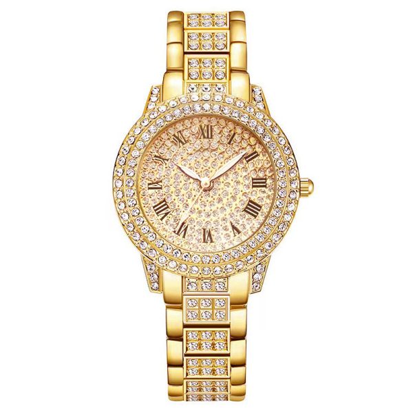 Women's Diamond Fashion Roman Quartz Watch Five-piece Set - Image 4