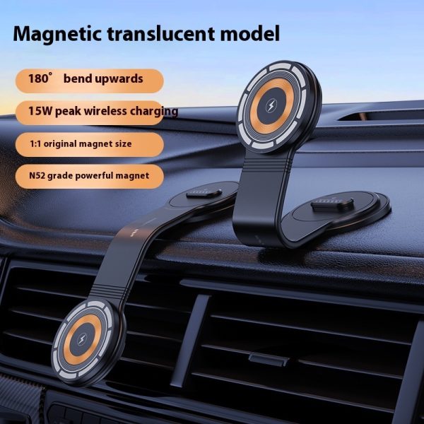 Large Screen Dashboard Bending Magnetic Suction Wireless Charger On-board Bracket - Image 6