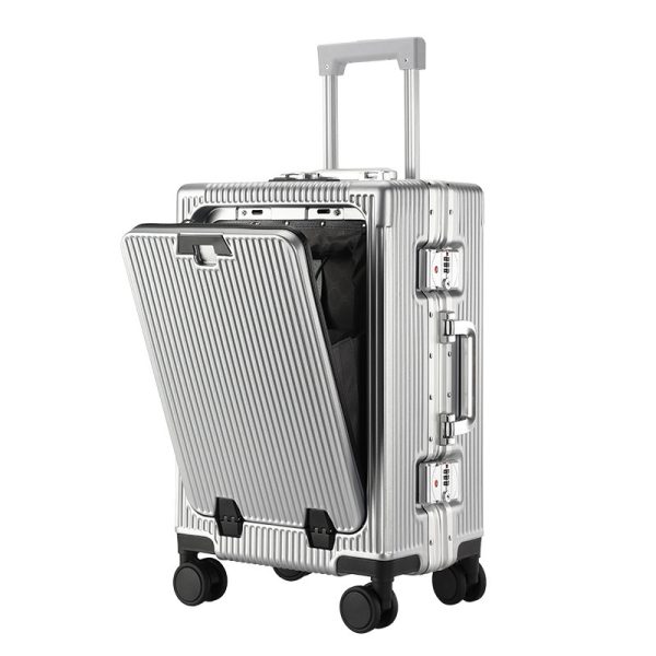 Trolley Aluminum Frame Large Capacity Front Opening Luggage - Image 7