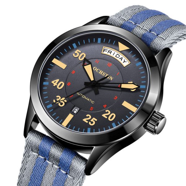 Automatic Mechanical Watch Waterproof Nylon Watch - Image 4