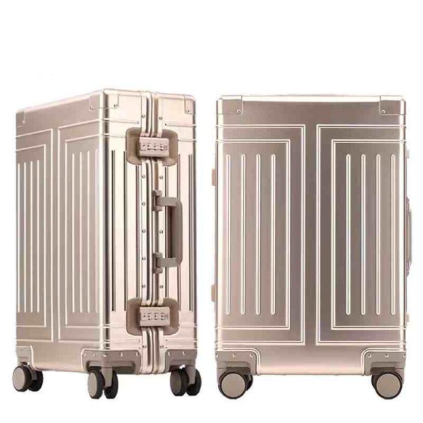 High End All Aluminum Magnesium Alloy Pull Rod Universal Wheel Luggage Compartment - Image 5