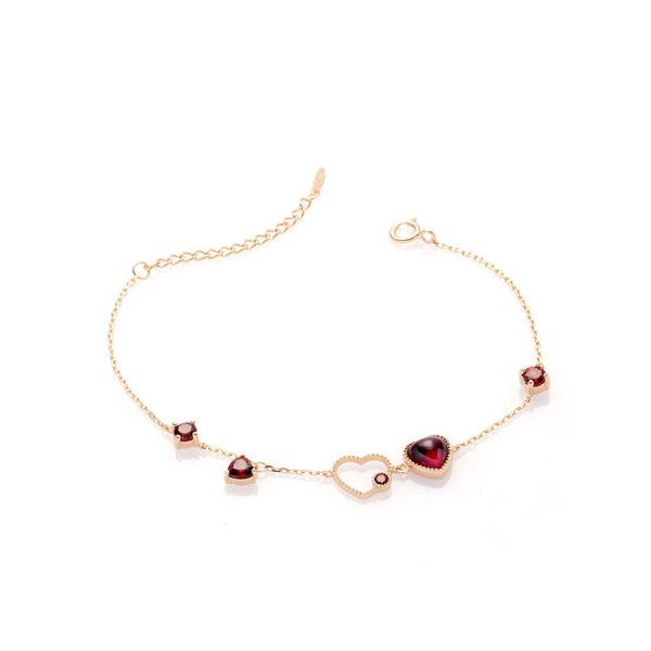 Ladies New Red Pomegranate Heart Bracelet - Image 2
