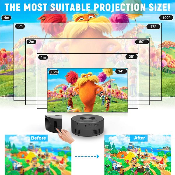 Home Projector Mini Portable Mini Portable Children's Phone Projection - Image 6