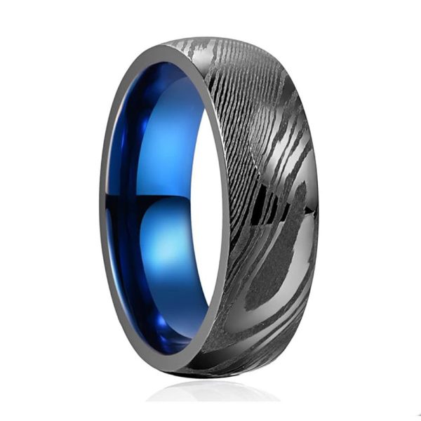 Damascus Steel Ring Two-color Electroplating - Image 4