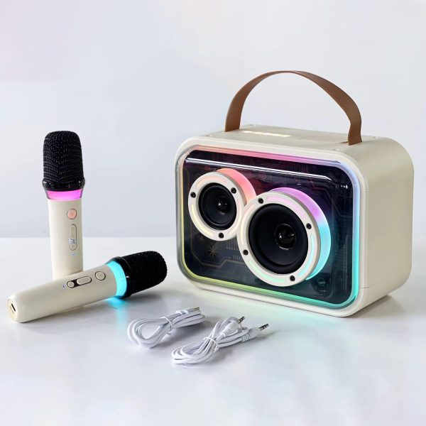 Bluetooth-compatible Speaker Colorful RGB Portable Karaoke Wireless Stereo - Image 6