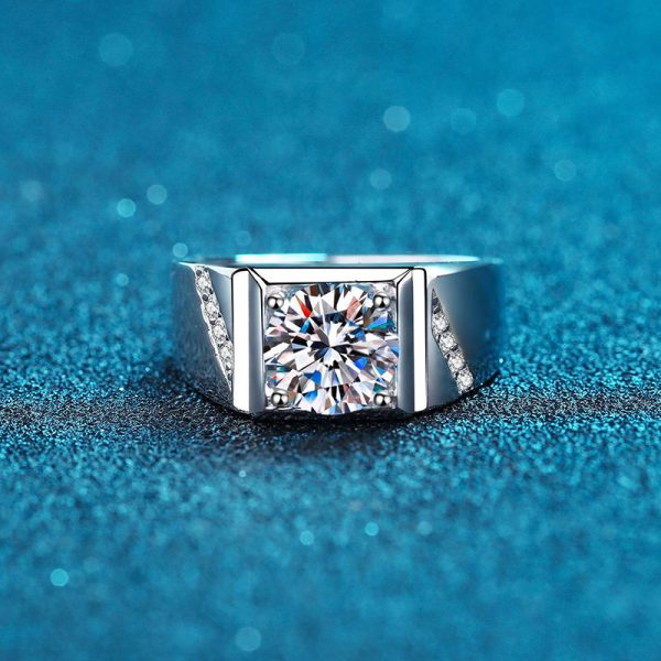 S925 Sterling Silver Men's Ring Simple - Image 3