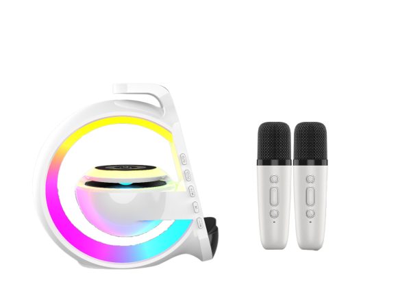 A Bluetooth Speaker Six-in-one Wireless Charger Large G Ambience Light Alarm Clock Microphone Audio - Image 5