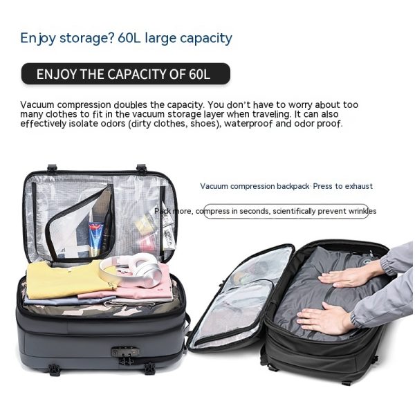Men's Minimalist Multifunctional Large Capacity Travel Backpack - Image 3
